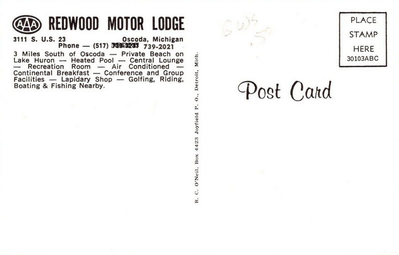 Rodeway Inn (Camp INN Lodge, Redwood Motor Lodge) - Old Postcard (newer photo)